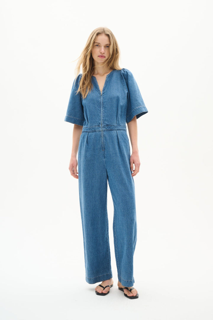 Ballariziw Jumpsuit Blue Denim | Jumpsuits | Smuk - Dameklær på nett