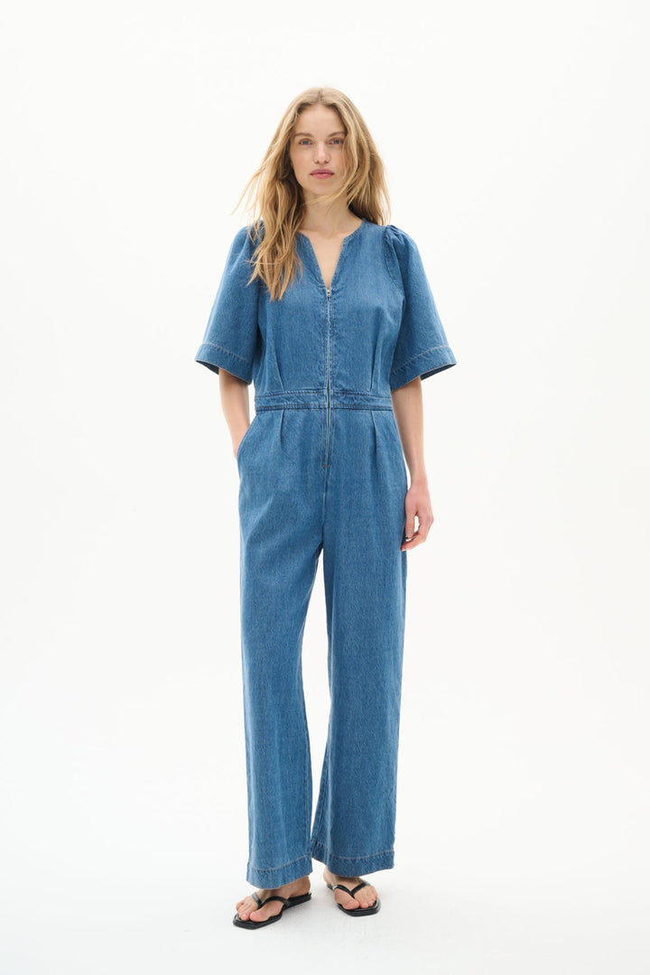 Ballariziw Jumpsuit Blue Denim | Jumpsuits | Smuk - Dameklær på nett