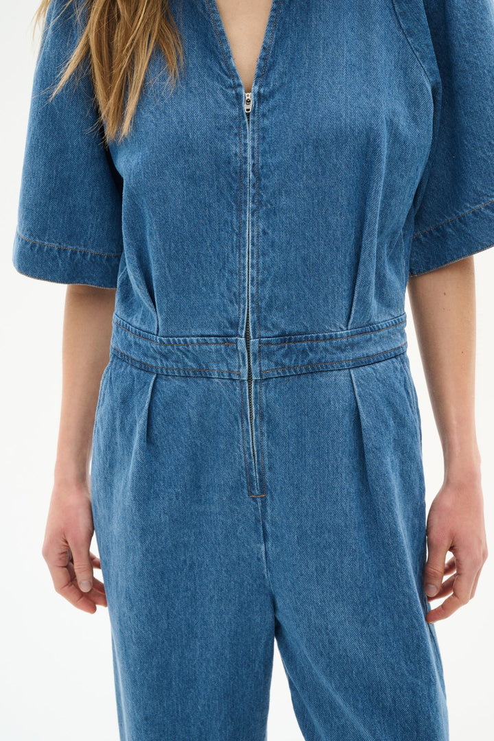 Ballariziw Jumpsuit Blue Denim | Jumpsuits | Smuk - Dameklær på nett