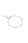 Beaded Chain Bracelets Silver