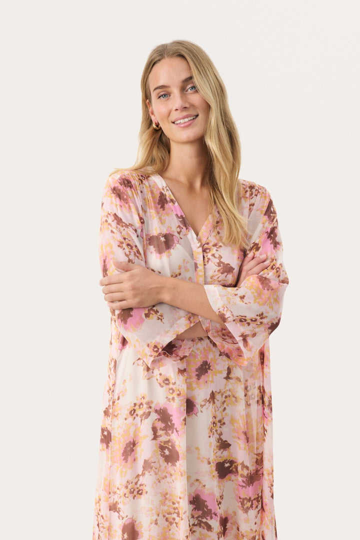 Beritpw Dress Pink Nectar Scattered Flower | Kjoler | Smuk - Dameklær på nett
