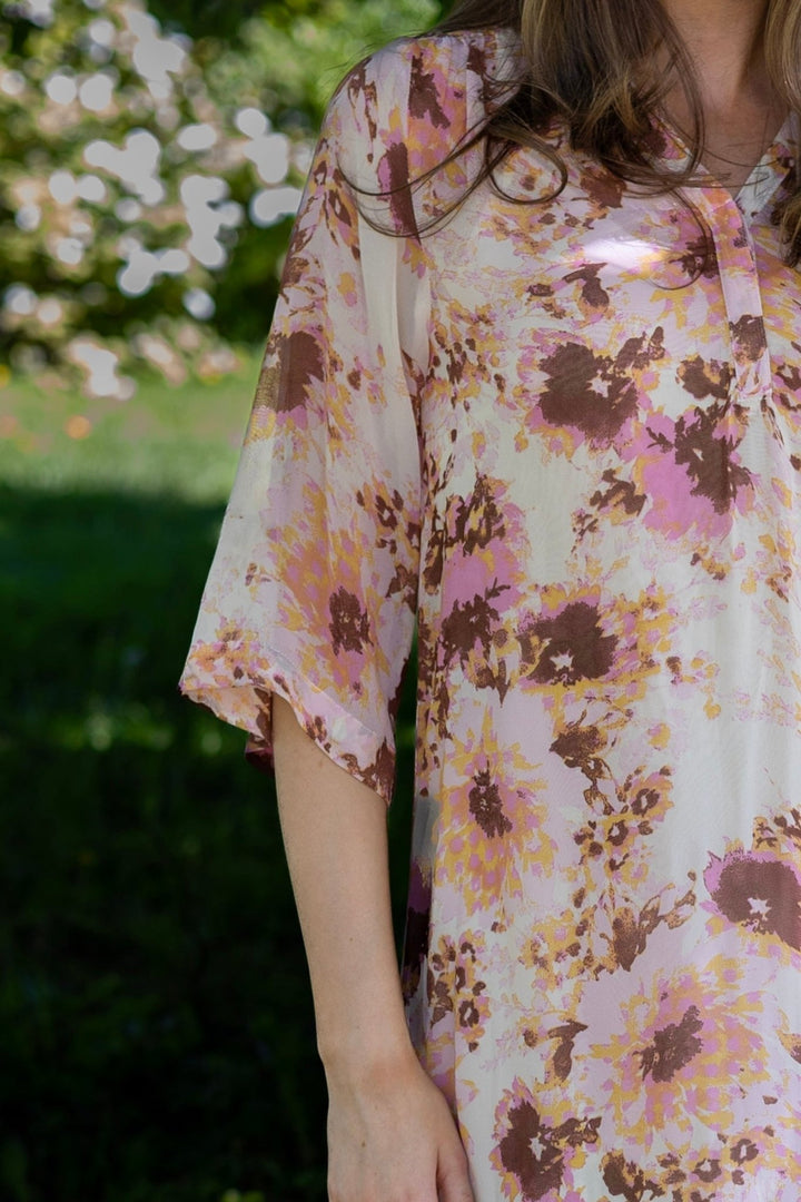 Beritpw Dress Pink Nectar Scattered Flower | Kjoler | Smuk - Dameklær på nett