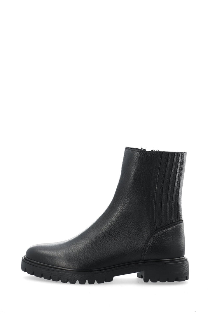 Biagina Mid Chelsea Boot Tumbled Leather Black | Sko | Smuk - Dameklær på nett