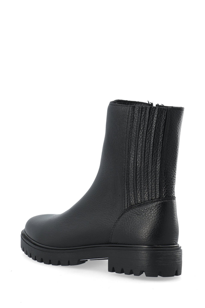 Biagina Mid Chelsea Boot Tumbled Leather Black | Sko | Smuk - Dameklær på nett