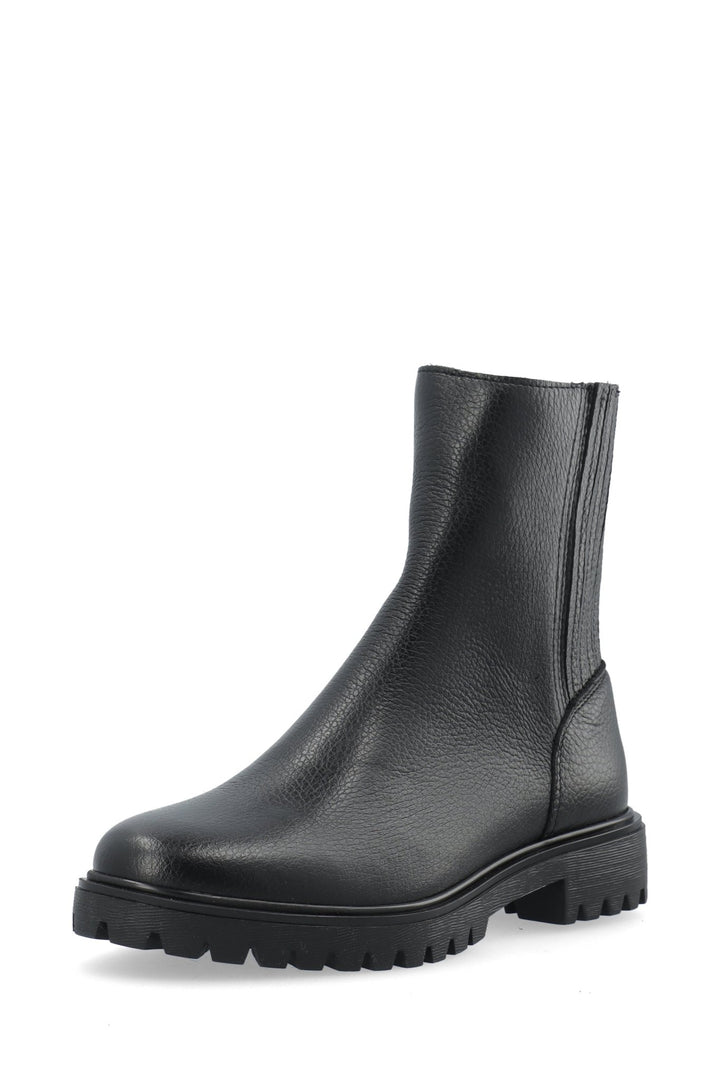 Biagina Mid Chelsea Boot Tumbled Leather Black | Sko | Smuk - Dameklær på nett