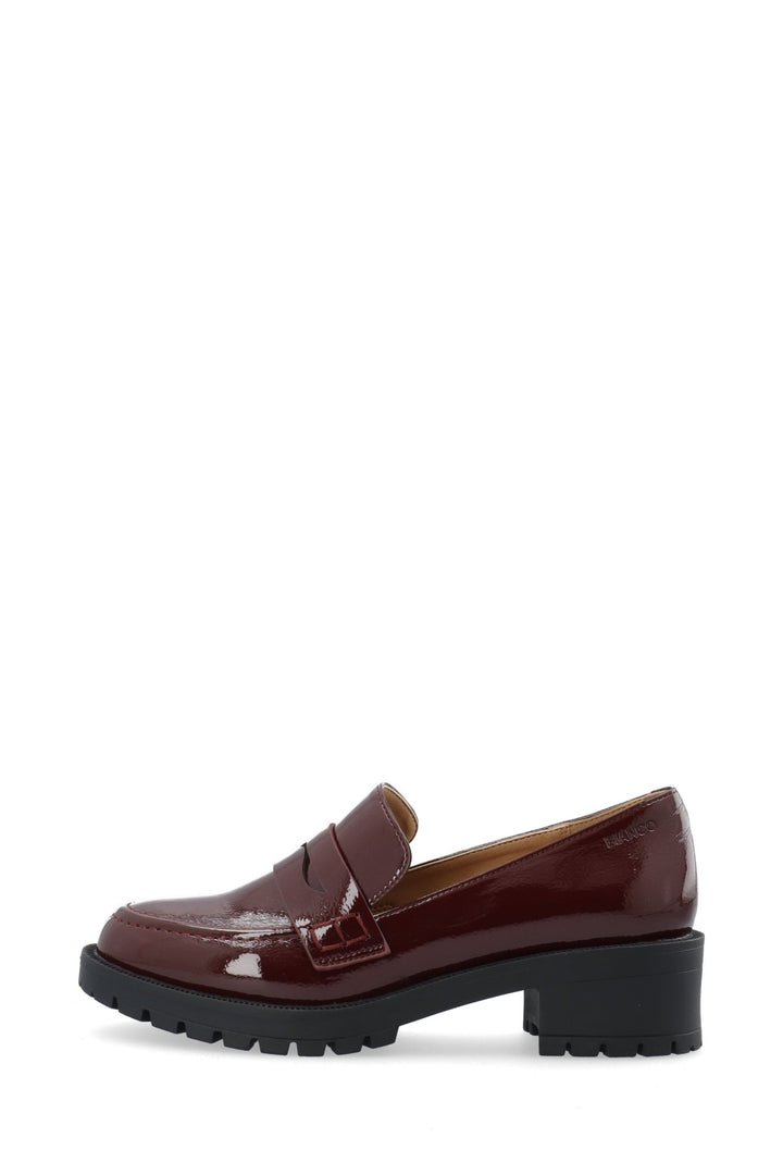 Biapearl Simple Penny Loafer Patent Aquarius Burgundy | Sko | Smuk - Dameklær på nett