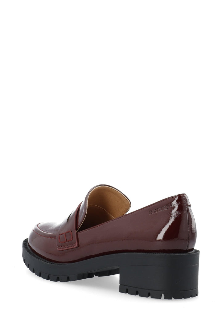 Biapearl Simple Penny Loafer Patent Aquarius Burgundy | Sko | Smuk - Dameklær på nett