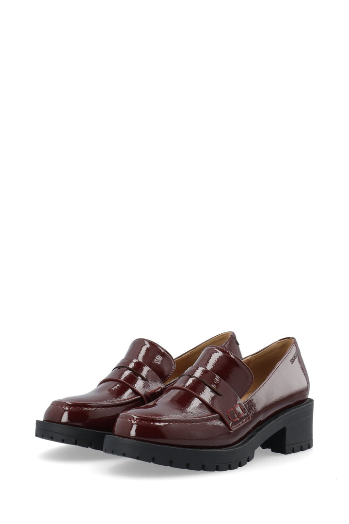 Biapearl Simple Penny Loafer Patent Aquarius Burgundy | Sko | Smuk - Dameklær på nett