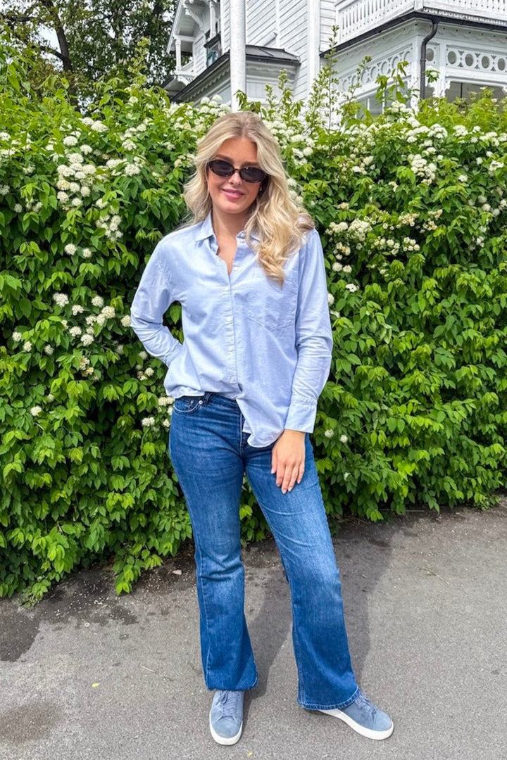 Bibi Shirt Ice Blue | Skjorter og bluser | Smuk - Dameklær på nett