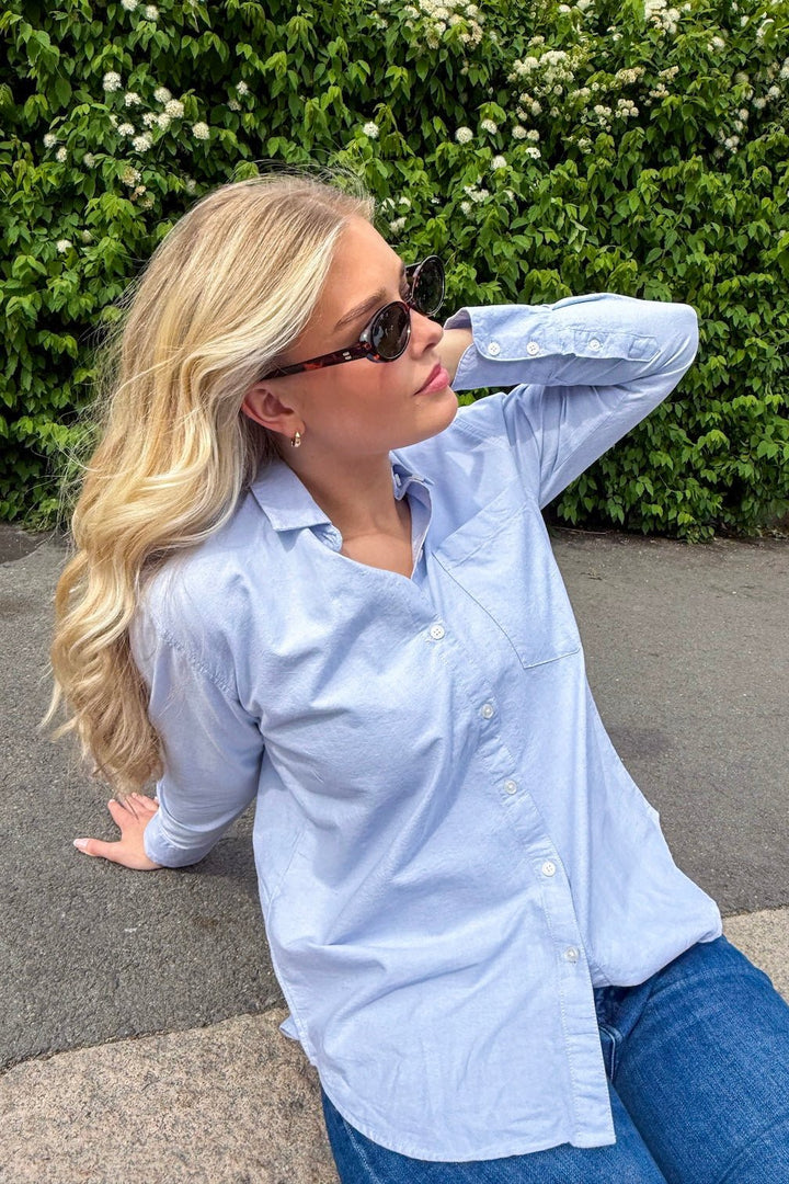 Bibi Shirt Ice Blue | Skjorter og bluser | Smuk - Dameklær på nett