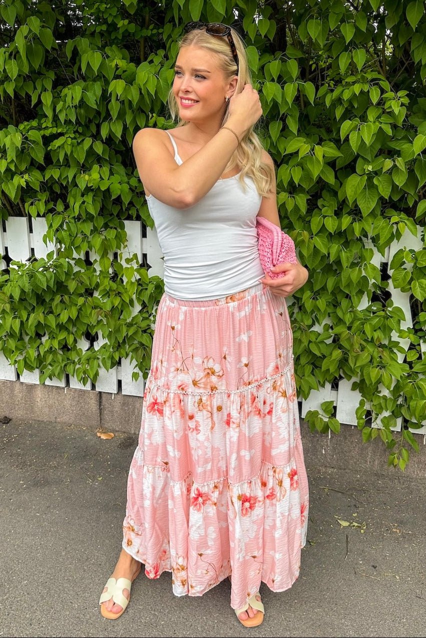 Billa Hw Ankle Skirt Chintz Rose Billa Aop | Skjørt | Smuk - Dameklær på nett
