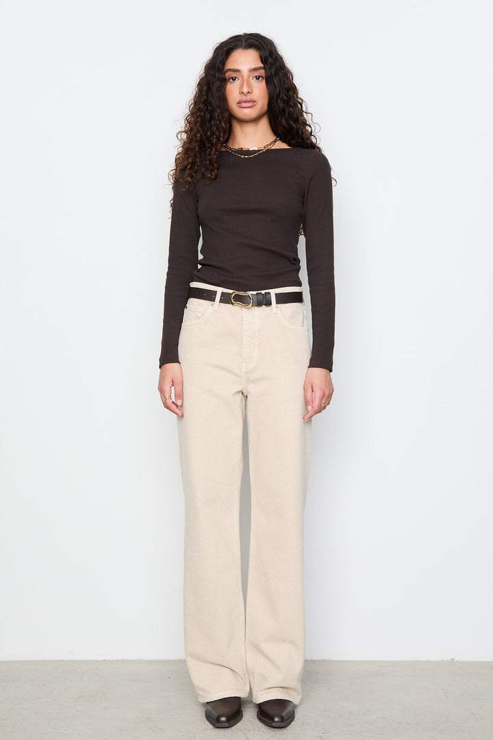 Billie Jeans Greige | Bukser | Smuk - Dameklær på nett