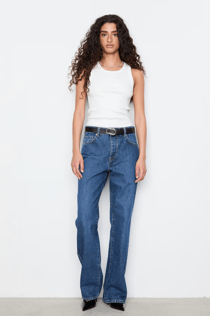 Billie Jeans Washed Dark Blue | Bukser | Smuk - Dameklær på nett