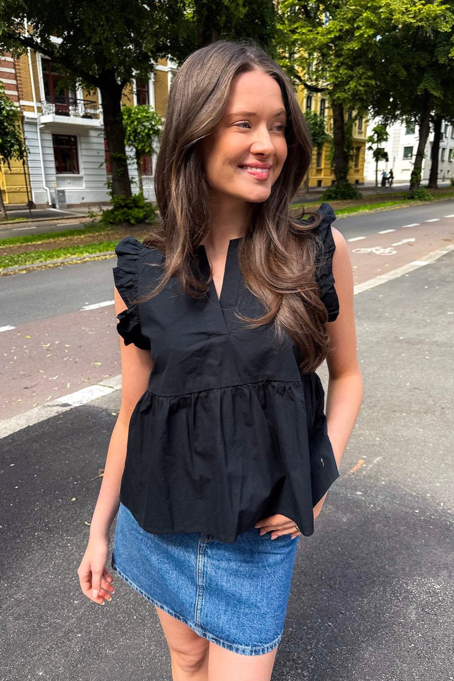 Blair - Ida Sl Top Black | Topper | Smuk - Dameklær på nett