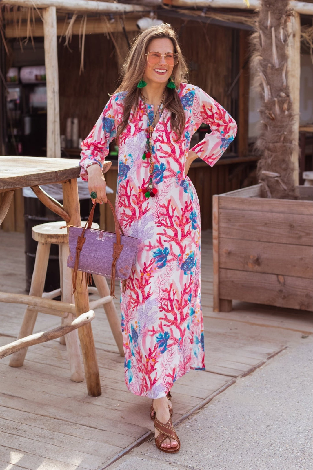 Blue Fish Coral Dress | Kjoler | Smuk - Dameklær på nett