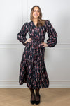 Bohemian Belt Dress Midnight Paisley