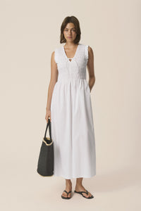 Borgnette Dress Bright White