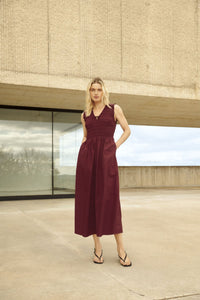 Borgnette Dress Burnt Russet