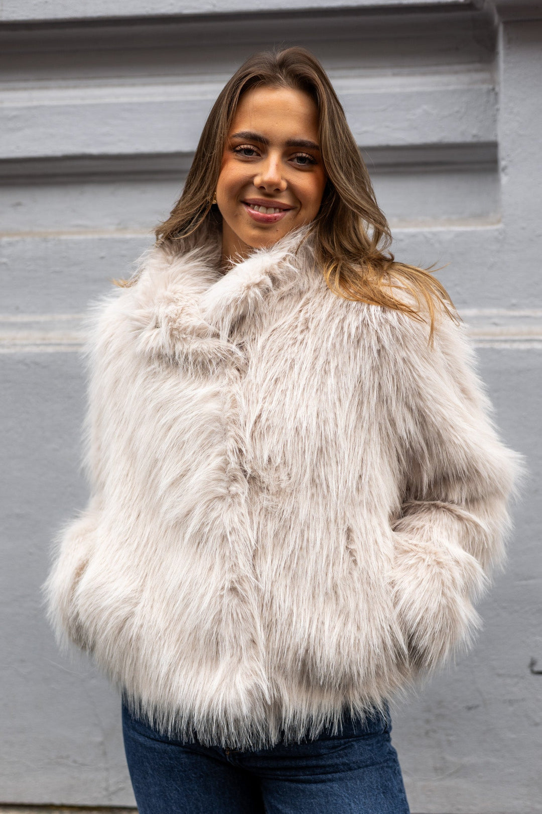 Brea Jacket Short Birch Melange | Yttertøy | Smuk - Dameklær på nett