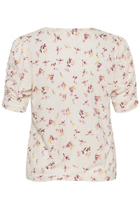 Brizette T-Shirt Peach Blossom Bouquet Print