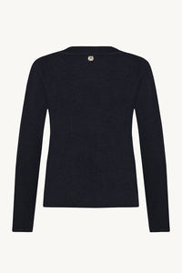 Cait Knit Dark Navy Melange