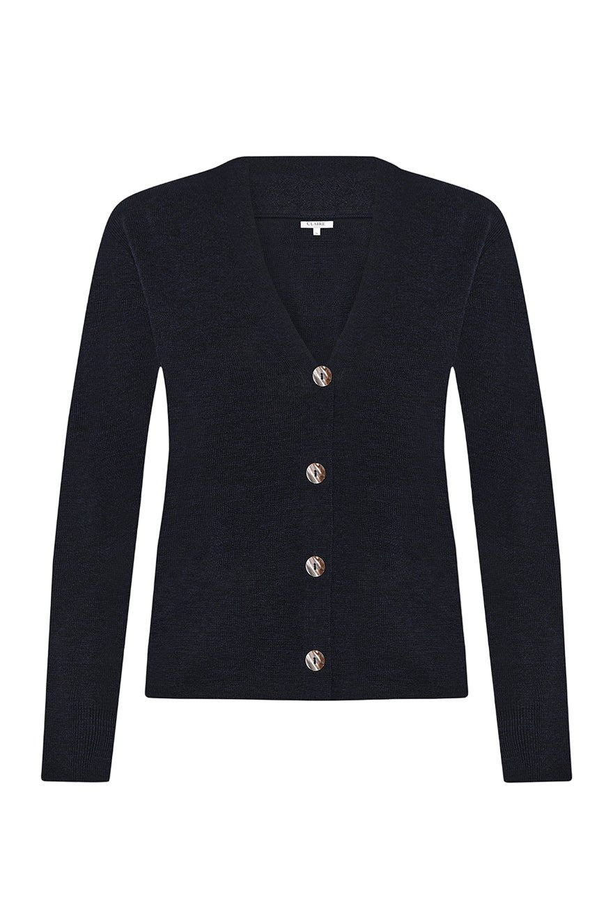 Cait Knit Dark Navy Melange | Genser | Smuk - Dameklær på nett