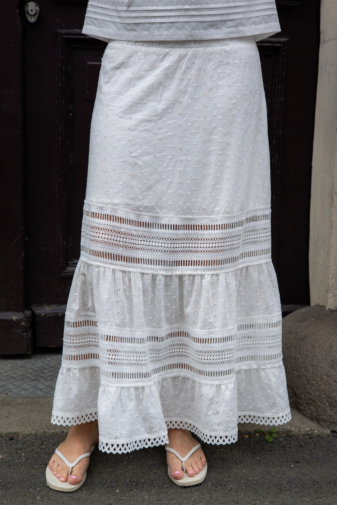 Carmen Hw Long Skirt Star White | Skjørt | Smuk - Dameklær på nett