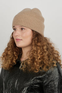 Cashmere Beanie Camel