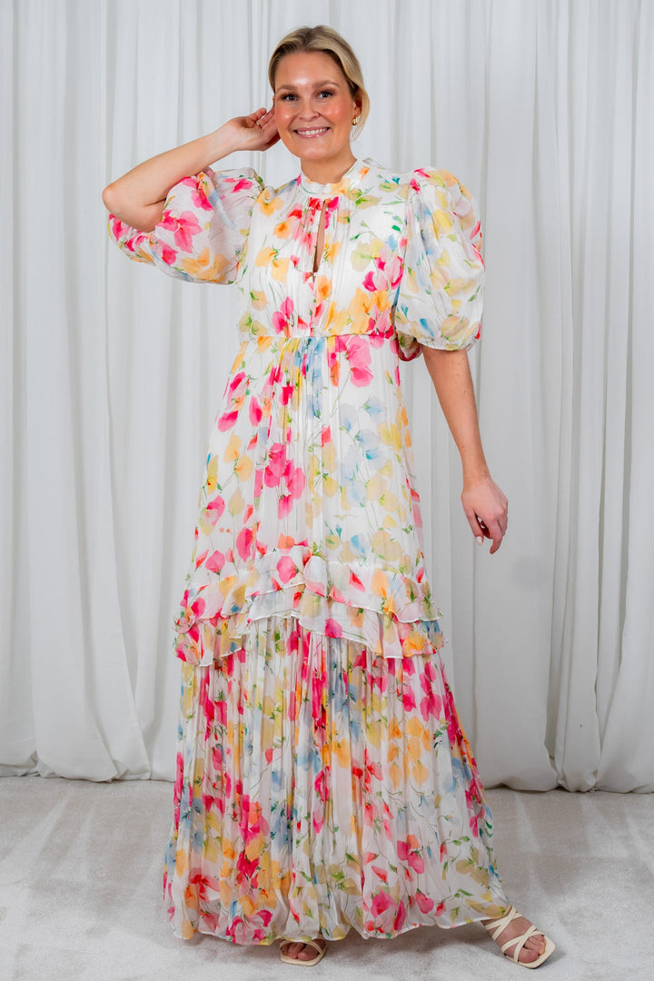 Chiffon Tieback Gown Wildflowers | Kjoler | Smuk - Dameklær på nett