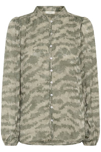 Cielleiw Shirt Mulled Basil Tiger Stripes