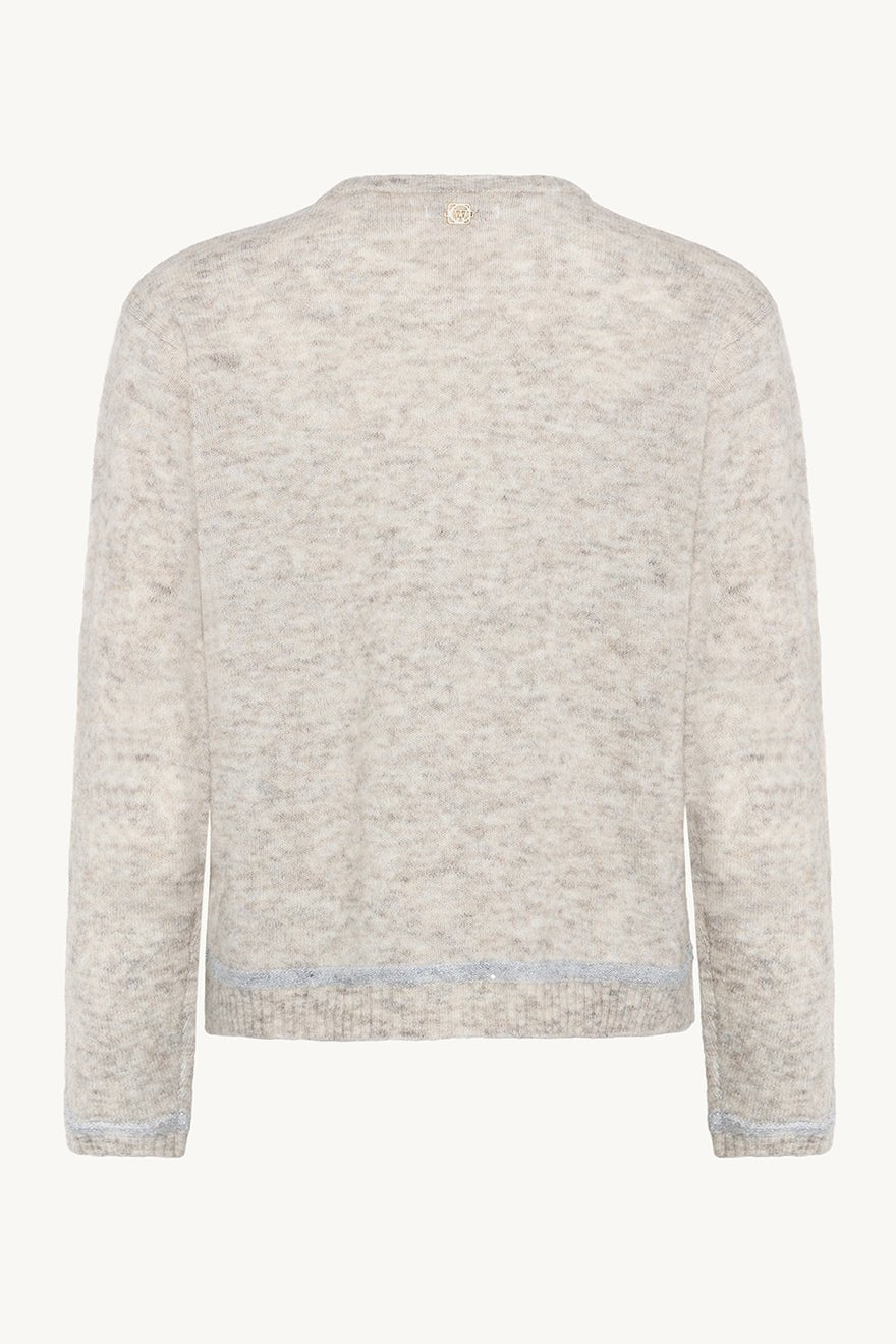 Claire Knit Snow White Melange | Genser | Smuk - Dameklær på nett