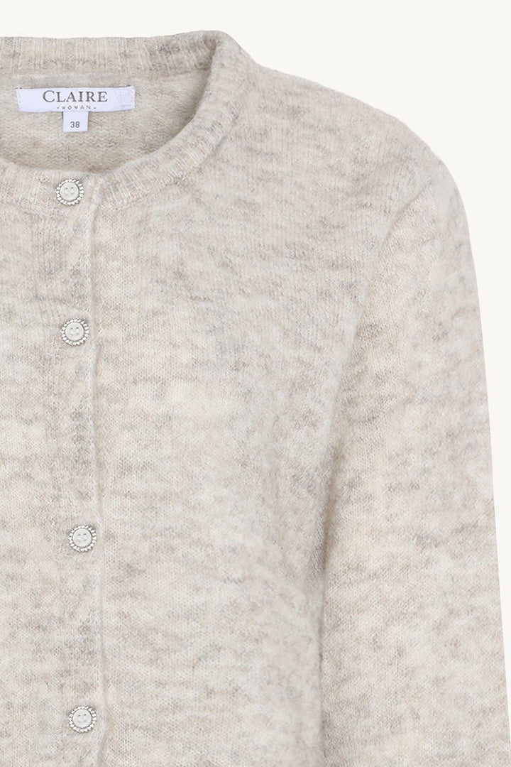 Claire Knit Snow White Melange | Genser | Smuk - Dameklær på nett