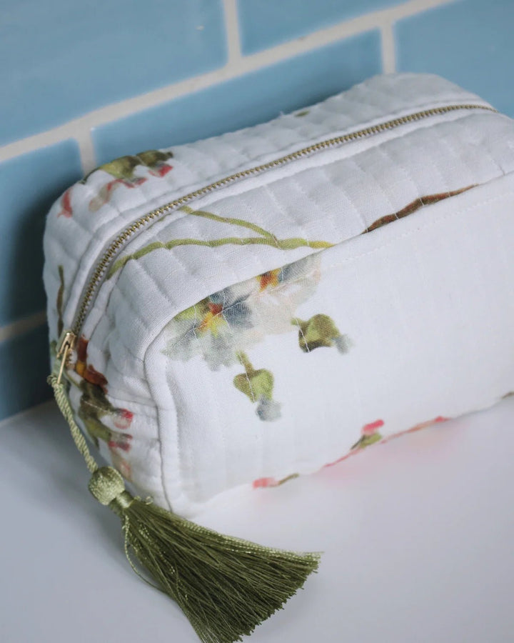Cosmetic Bag Linen Botanical | Accessories | Smuk - Dameklær på nett