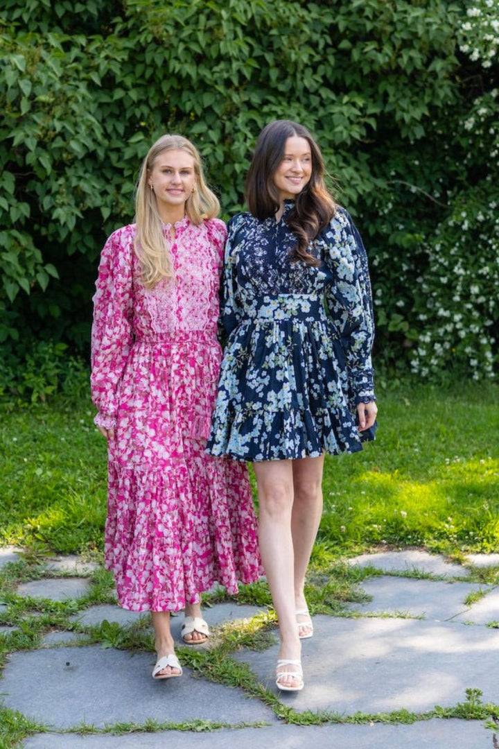 Cotton Slub Midi Dress Poppy Meadow | Kjoler | Smuk - Dameklær på nett