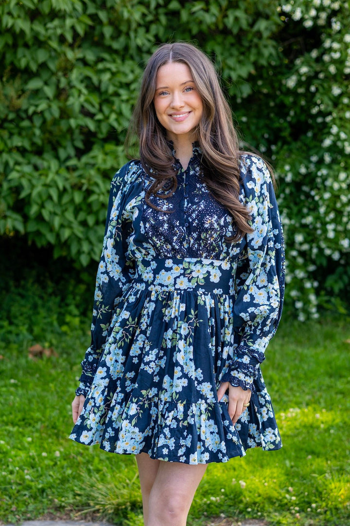 Cotton Slub Mini Dress Cherry Blossom | Kjoler | Smuk - Dameklær på nett