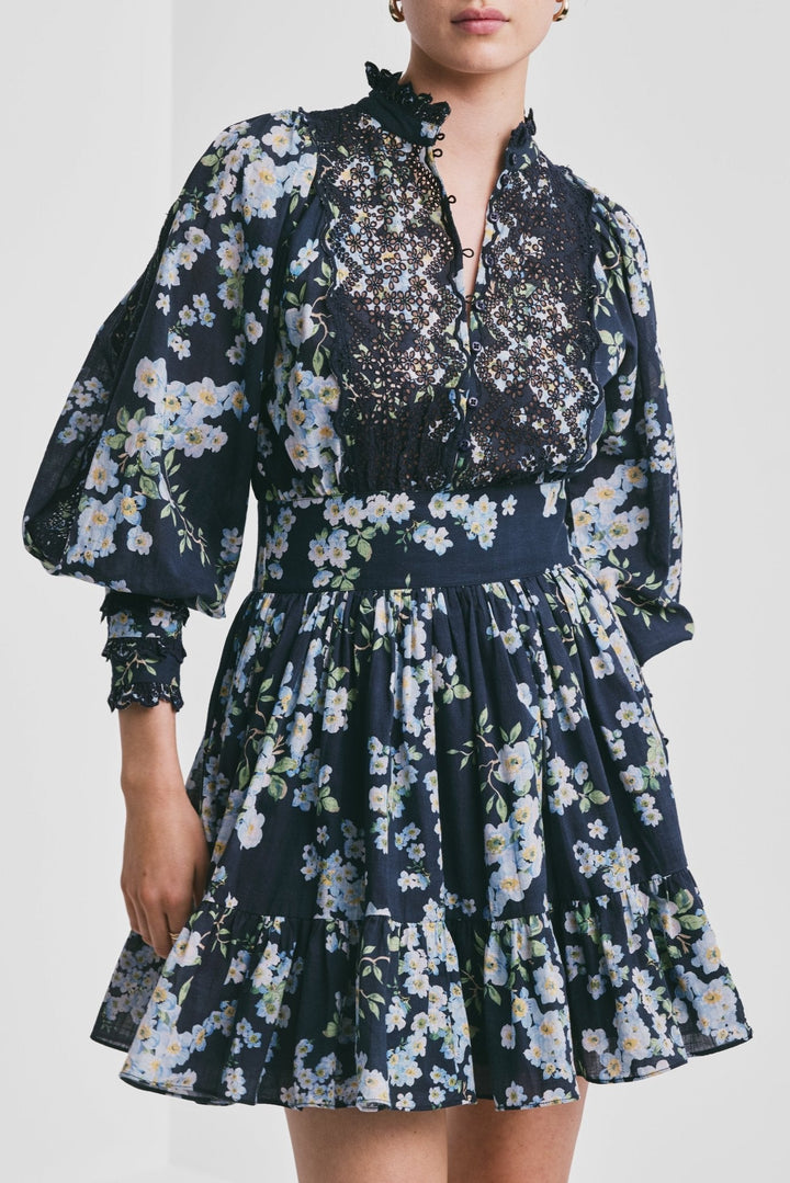 Cotton Slub Mini Dress Cherry Blossom | Kjoler | Smuk - Dameklær på nett