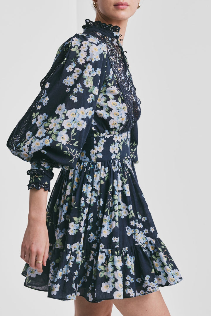 Cotton Slub Mini Dress Cherry Blossom | Kjoler | Smuk - Dameklær på nett