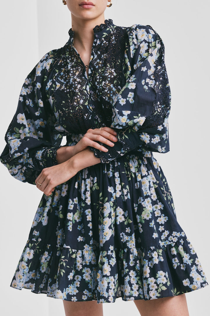 Cotton Slub Mini Dress Cherry Blossom | Kjoler | Smuk - Dameklær på nett