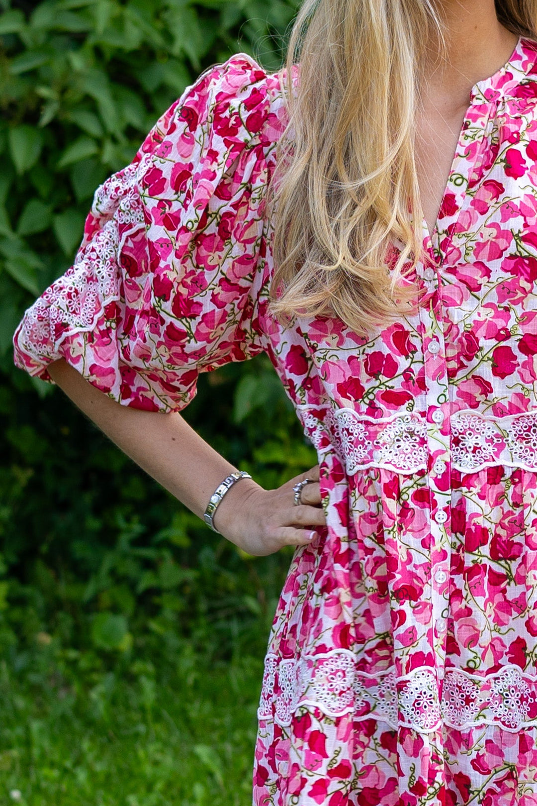 Cotton Slub Relaxed Dress Poppy Field | Kjoler | Smuk - Dameklær på nett