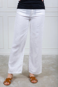 Culotte Linen Pants White