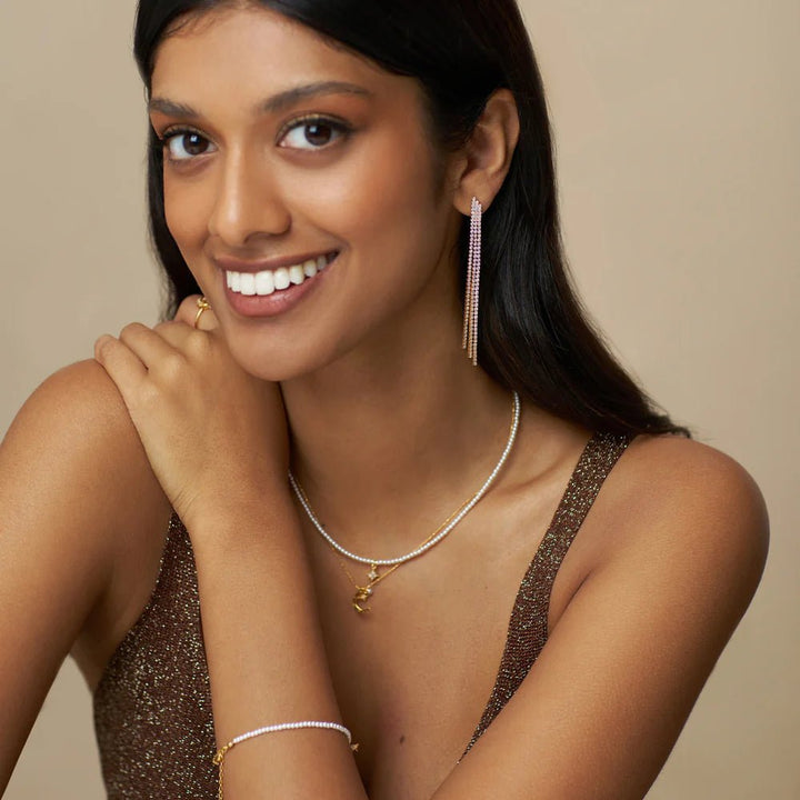 Cupchain Waterfall Drop Earrings Pale Gold | Accessories | Smuk - Dameklær på nett