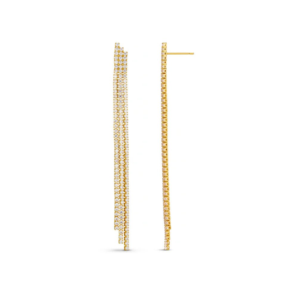 Cupchain Waterfall Drop Earrings Pale Gold | Accessories | Smuk - Dameklær på nett