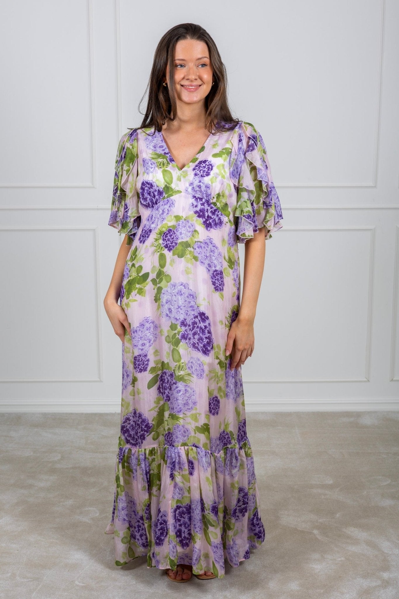 LAGE dress - PURPLE CUPRO