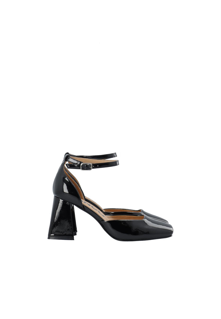 Biajoyce D'Orsay Pump Faux Leather Black Patent