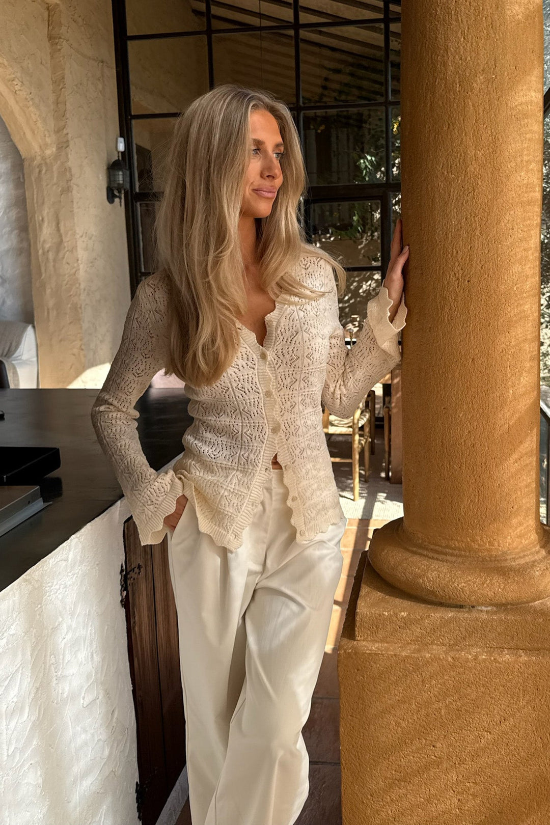 Dagmar Cardigan Off White | Genser | Smuk - Dameklær på nett