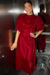 Dakota Dress Velvet Bordeaux