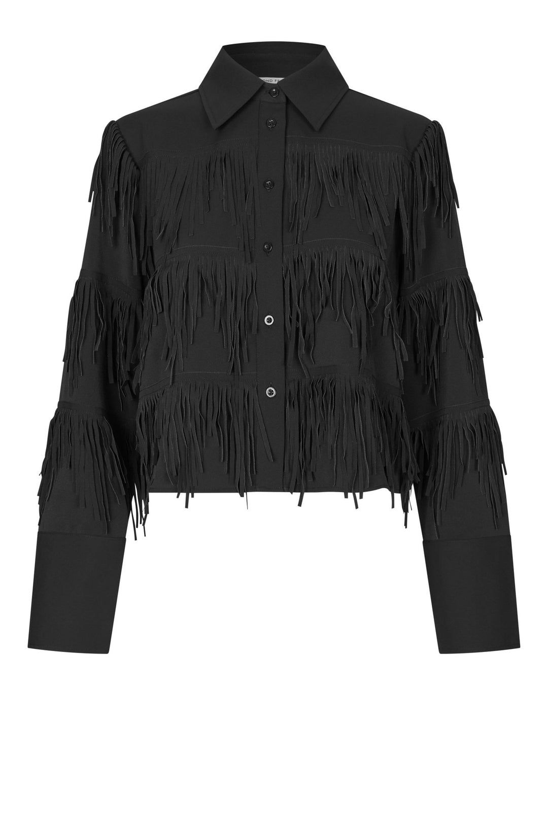 Dancing Cropped Shirt Black | Skjorter og bluser | Smuk - Dameklær på nett