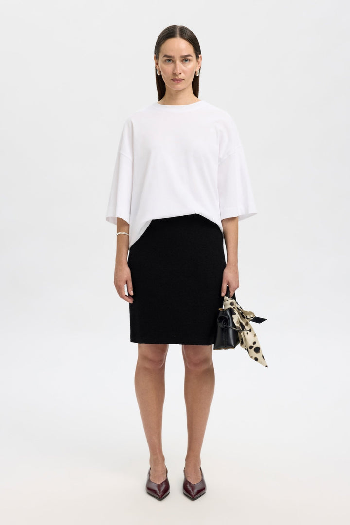Darla Hw Knit Skirt Black | Skjørt | Smuk - Dameklær på nett