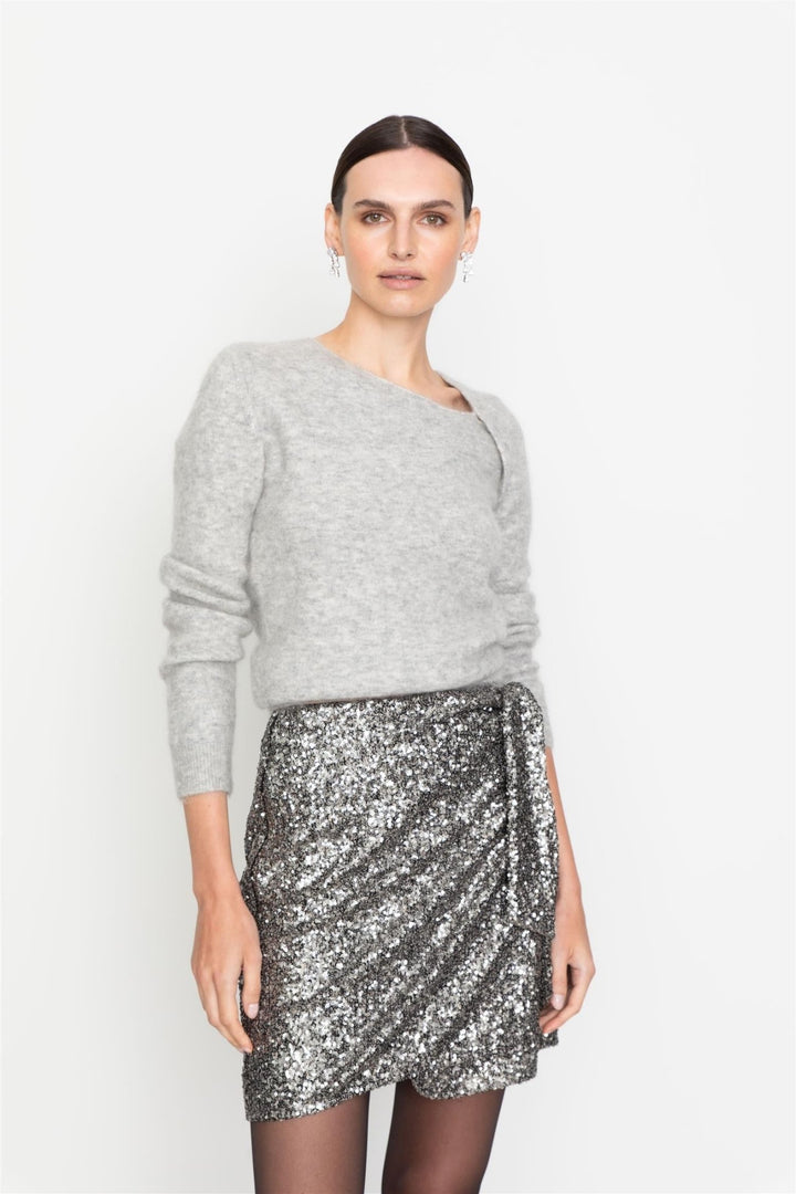 Dawa Sequin Skirt Silver | Skjørt | Smuk - Dameklær på nett