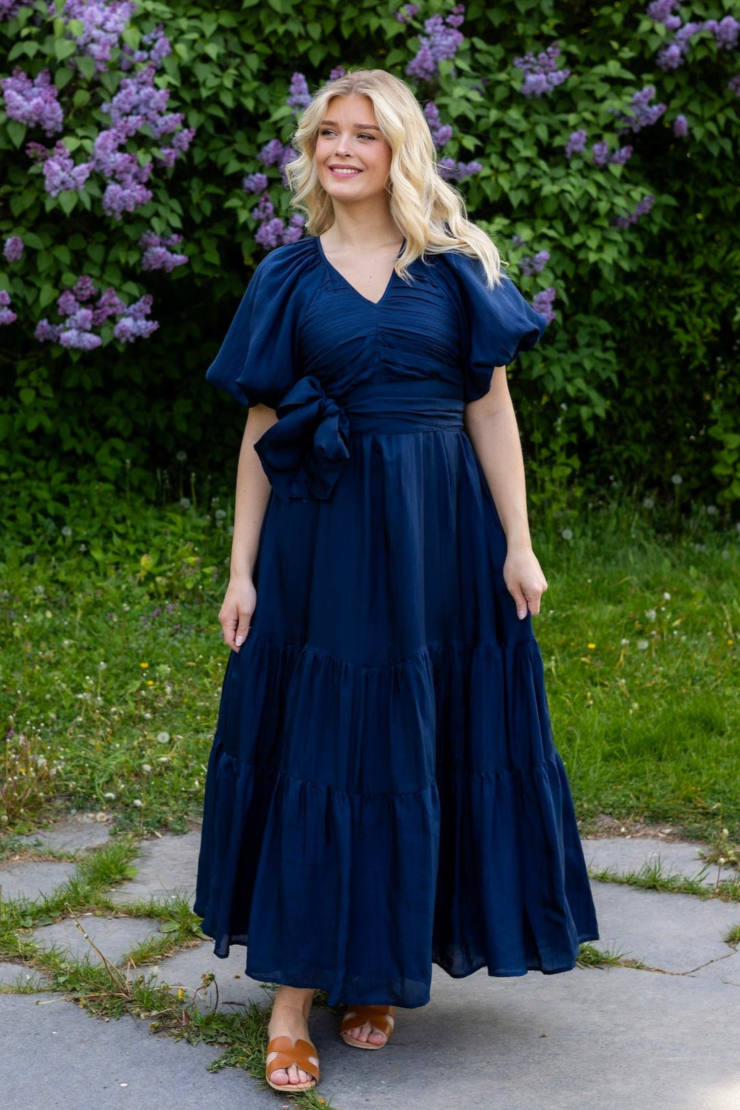 Deep Ocean Maxi Dress Dark Navy | Kjoler | Smuk - Dameklær på nett